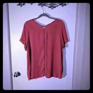 Cute Flowy Tshirt - Dark Pink